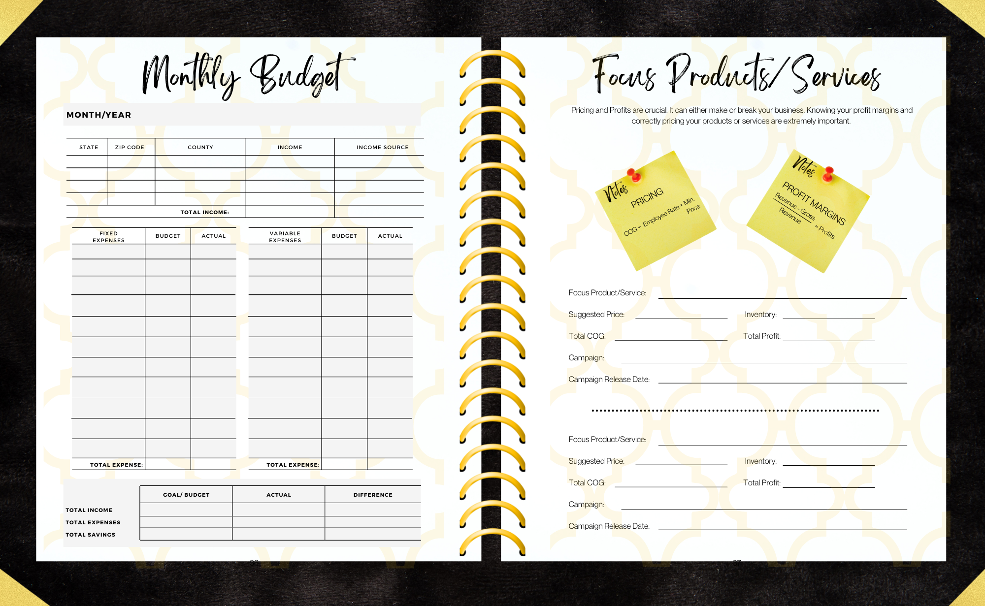 Boss Up Planner - Entrepreneur Edition